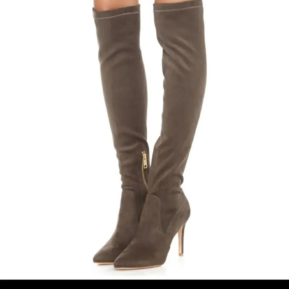 Joie Stretch Jemina B thigh boots in brown size 37
